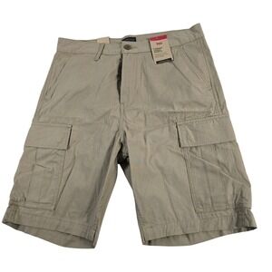 Levi's Mens Khaki Carrier Cargo Shorts‎ Relaxed Fit Knee Length Sz 31